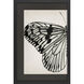 Grand Butterfly Black and Beige and White Framed Art