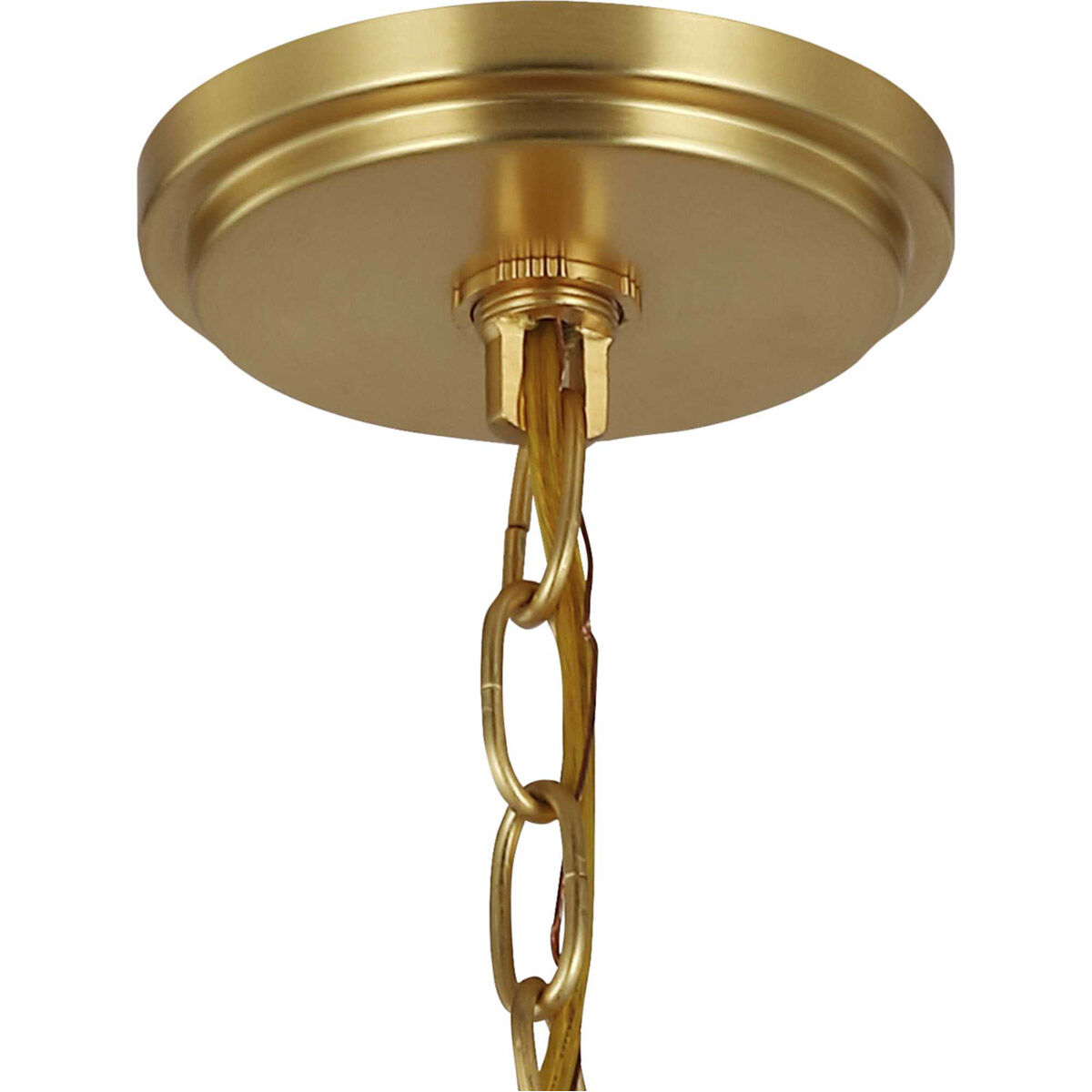 Bonita 4 Light 23 inch Satin Brass Foyer Chandelier Ceiling Light, Design Series