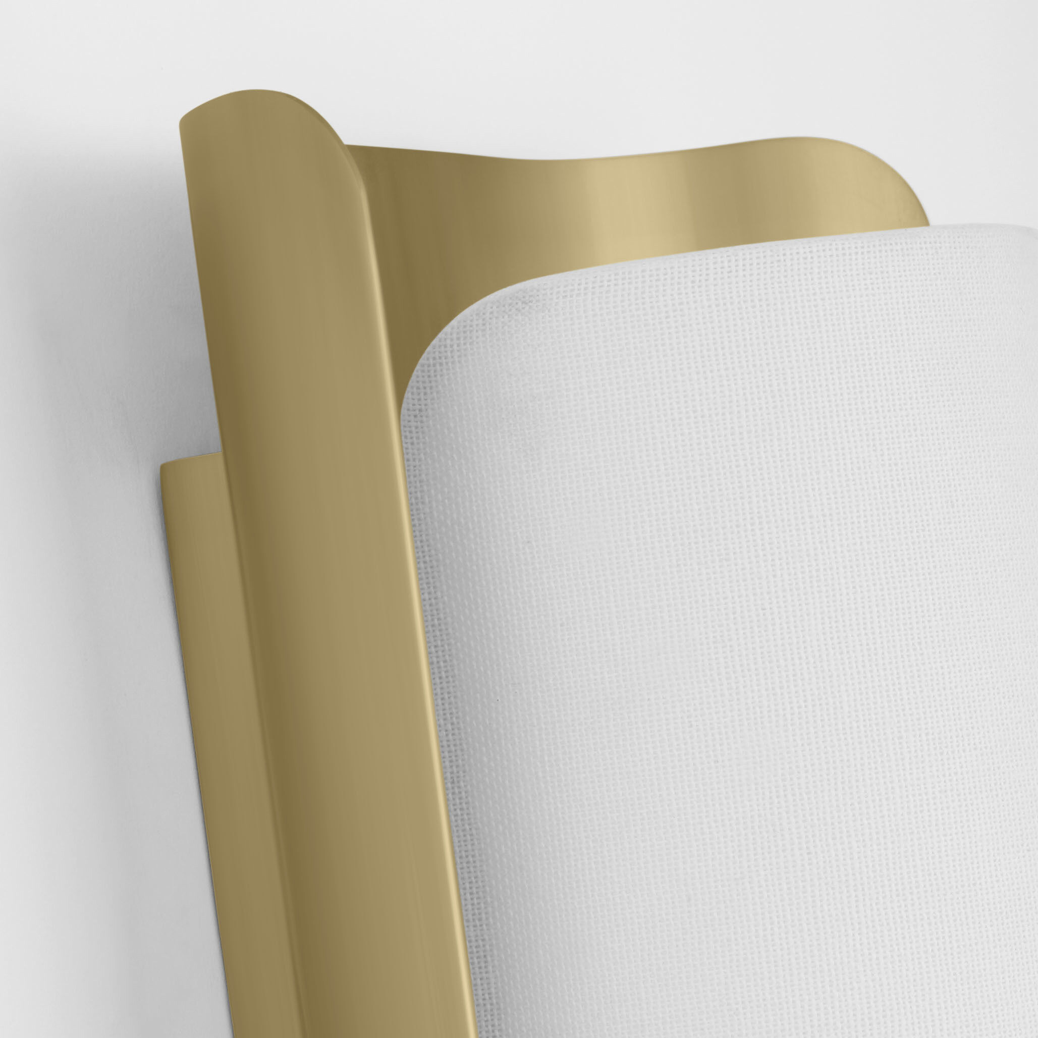 Windsor Smith Penumbra LED 6 inch Hand-Rubbed Antique Brass and Linen Sconce Wall Light