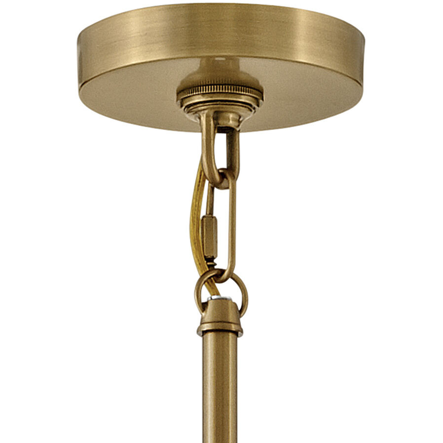 Nala LED 40 inch Heritage Brass Chandelier Ceiling Light