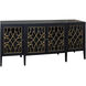 Cameron 72 X 20 inch Black and Gold Sideboard