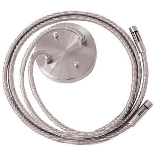 Power Feed Brushed Nickel Dual Post Power Feed, GK Lightrail