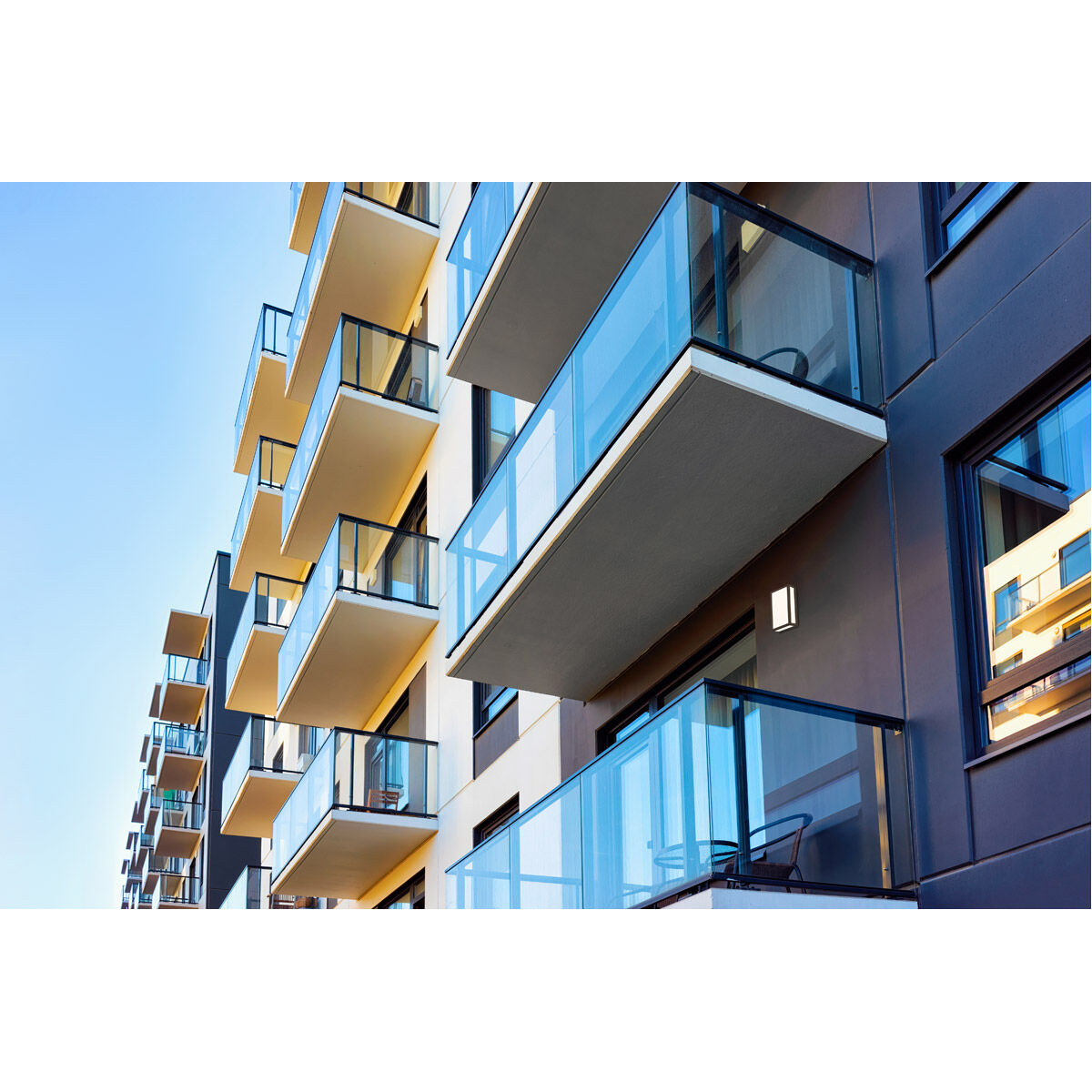 GEO LED 12 inch Bronze Outdoor Wall Sconce