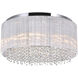 Spring Morning 9 Light 20 inch Chrome Drum Shade Flush Mount Ceiling Light