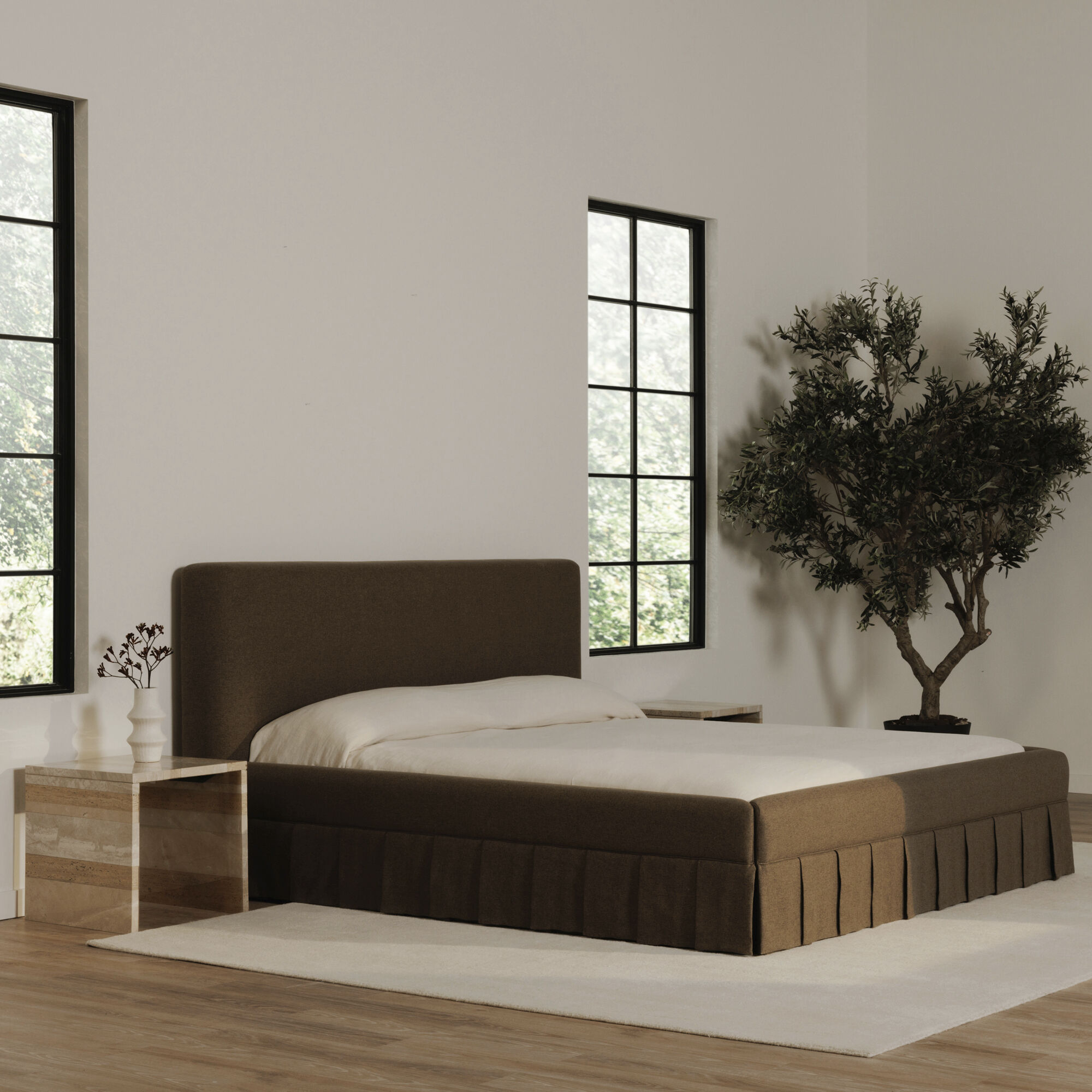 Maren Brown Bed, Queen