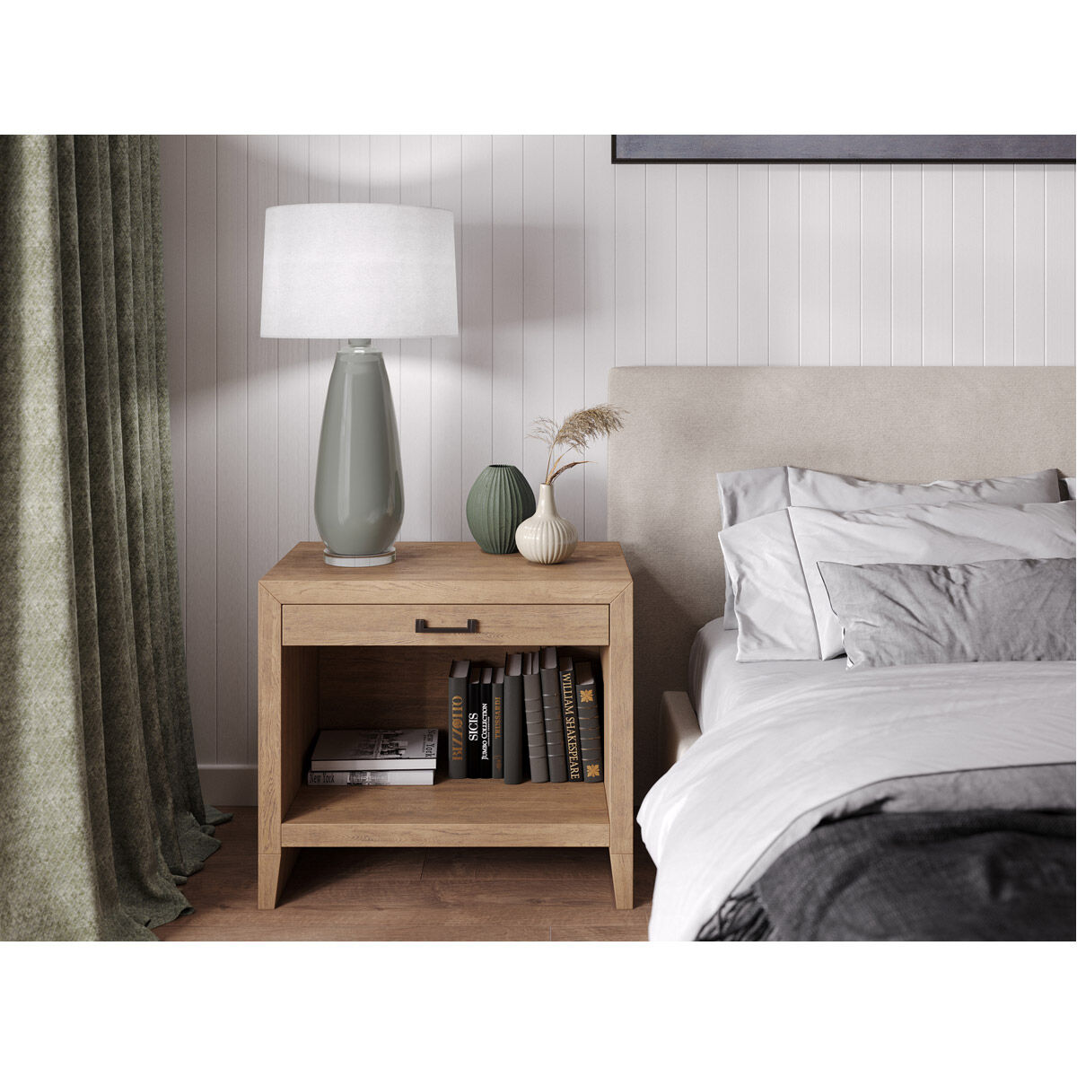 Aniston 32 inch 150.00 watt Charcoal Grey Table Lamp Portable Light