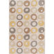 Cosmopolitan 156 X 108 inch Neutral and Yellow Area Rug, Polyester