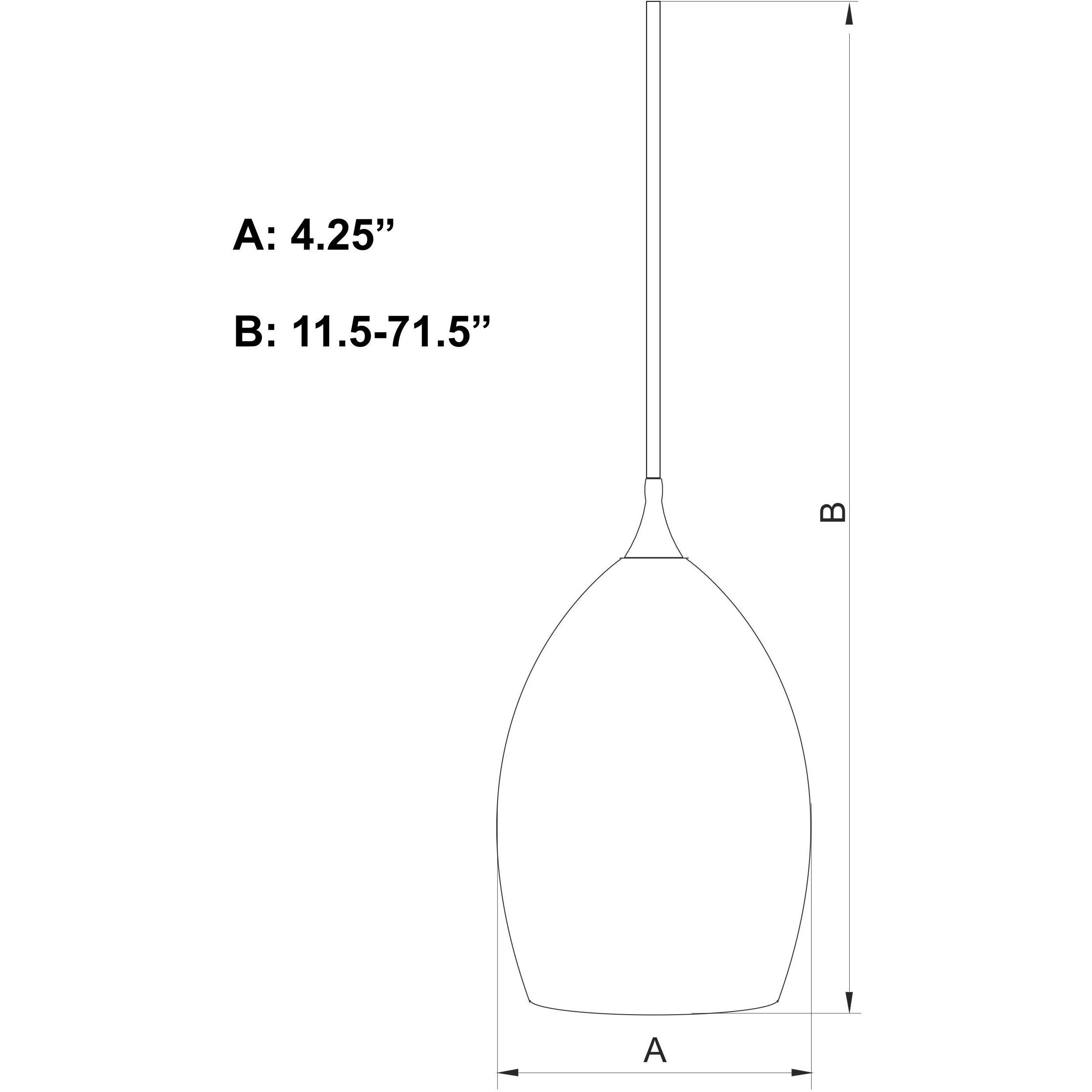 Milano LED 4.25 inch Satin Nickel Mini Pendant Ceiling Light