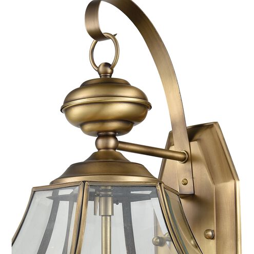Ashford 2 Light 10 inch Antique Brass Outdoor Wall Sconce, Medium