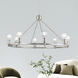 Lansdale 8 Light 34 inch Brushed Nickel Chandelier Ceiling Light