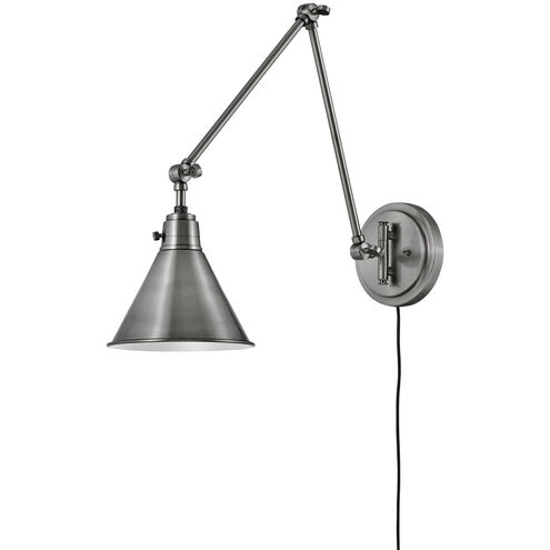 Arti 1 Light 7.75 inch Polished Antique Nickel Indoor Wall Sconce Wall Light