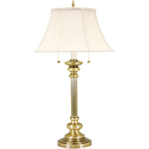 Newport 30 inch 60 watt Antique Brass Table Lamp Portable Light