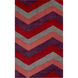 Cosmopolitan 156 X 108 inch Dark Red, Dark Purple, Charcoal, Rose Rug