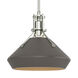 Henry 1 Light 10 inch Sterling and Dark Smoke Pendant Ceiling Light in Sterling/Dark Smoke