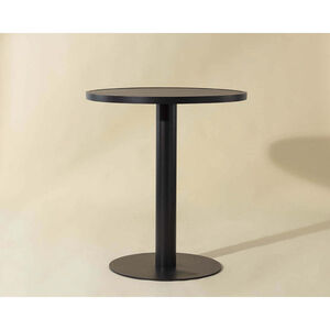 Merano 40 X 36 inch Black Outdoor Bar Table, Round