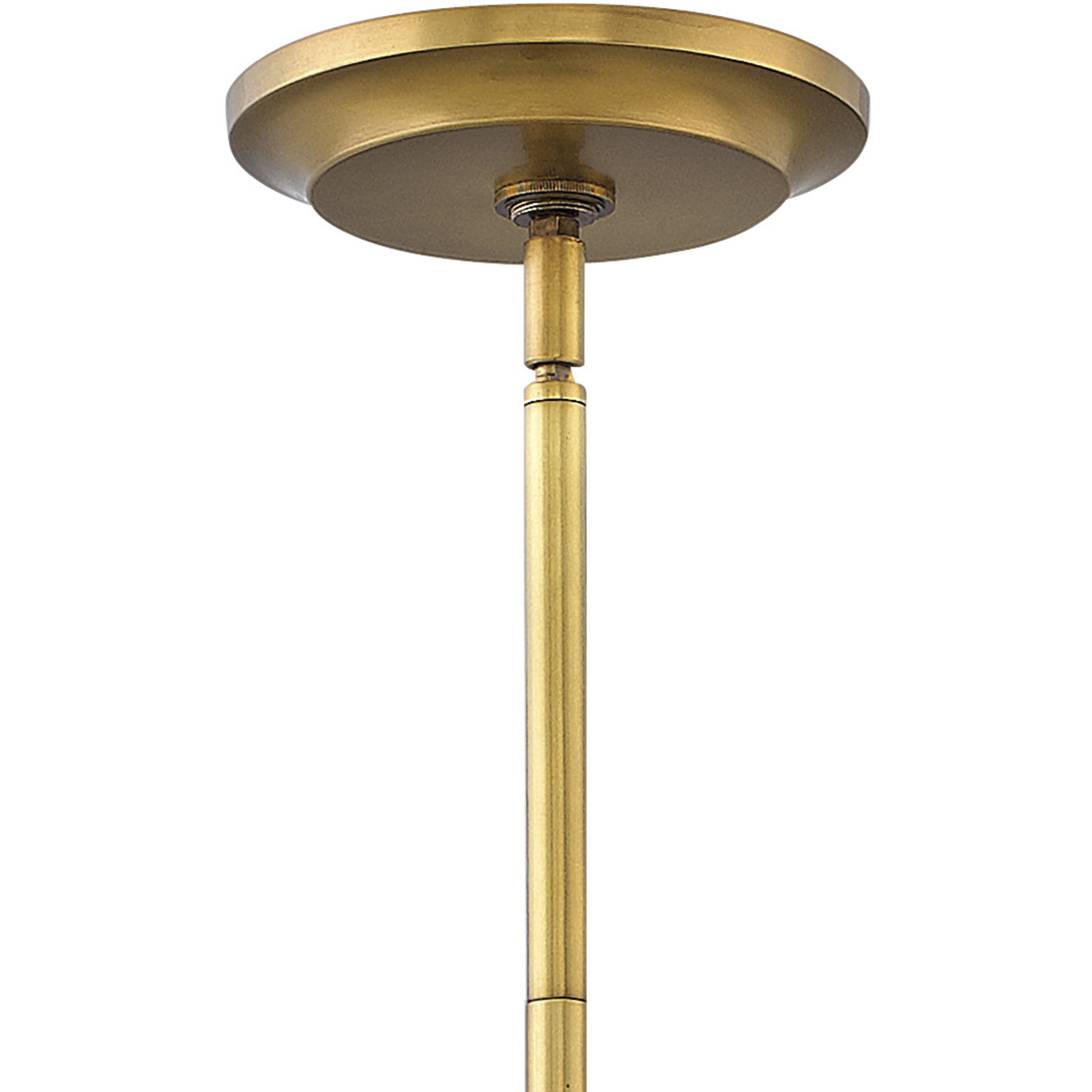 Gigi LED 10 inch Heritage Brass Pendant Ceiling Light