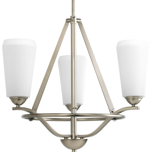 Moments 3 Light 22 inch Antique Nickel Chandelier Ceiling Light
