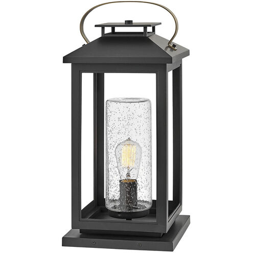 Coastal Elements Atwater LED 22 inch Black Outdoor Pier Mount Lantern, Low Voltage