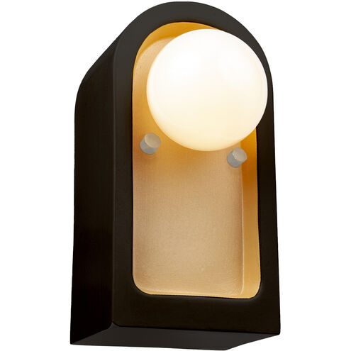 Ambiance Collection 1 Light 5 inch Carbon Matte Black with Champagne Gold Wall Sconce Wall Light