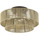 Florell 3 Light 18 inch English Bronze Semi Flush Mount Ceiling Light, Large