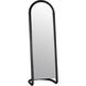 Duke 71 X 23.5 inch Matte Black Floor Mirror