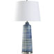 Cameron 34.5 inch 100.00 watt Multi - Blue and White and Gray and Green and Silver Table Lamp Portable Light