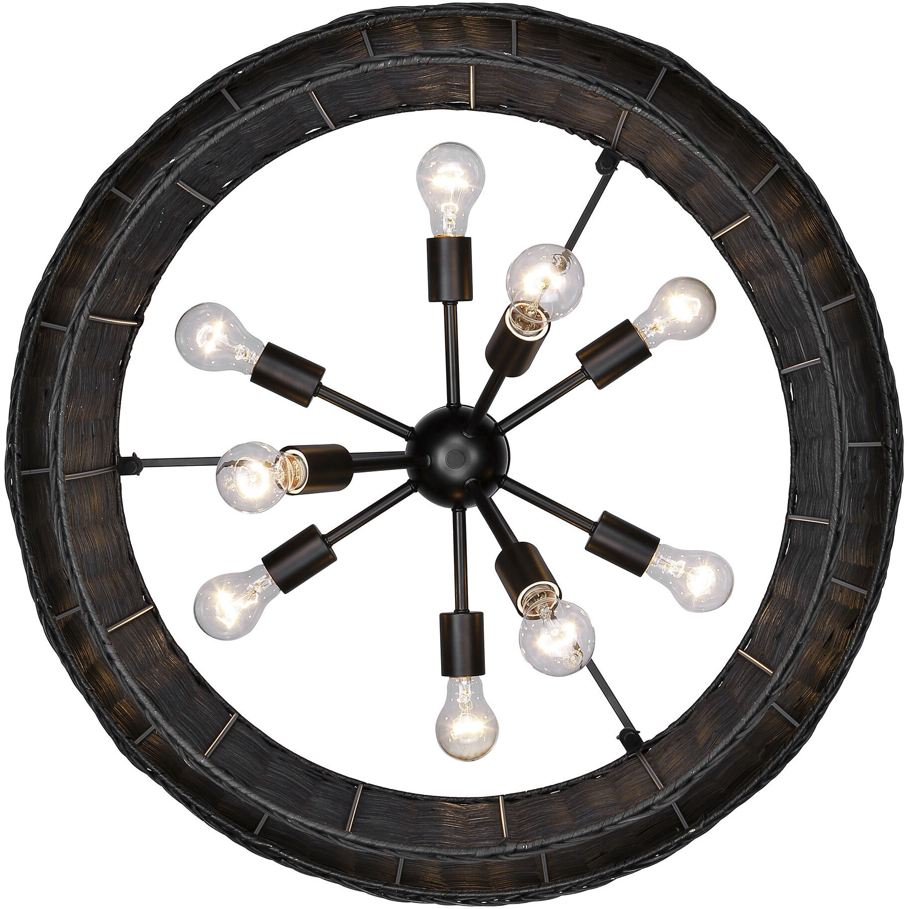 Erma 28.38 inch 60.00 watt Matte Black Chandelier Ceiling Light