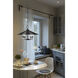 Rialto 5 Light 22 inch Matte Black Pendant Ceiling Light in Matte Black Outer,  Signature Rubbed Brass Inner