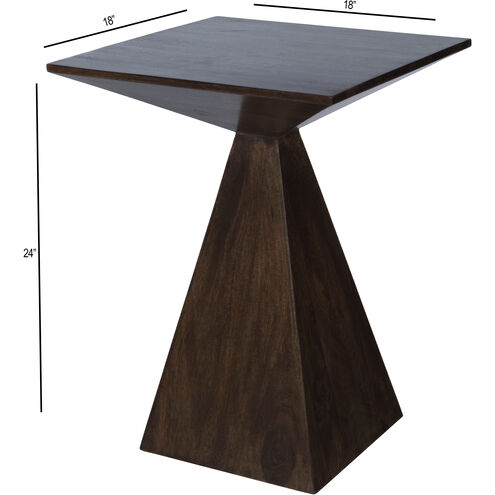 Titus Dark Brown Modern End or Side Table