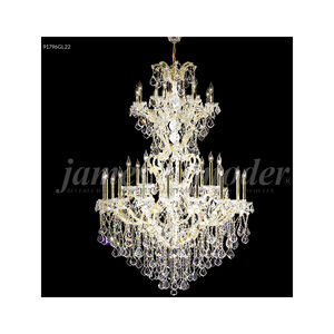 Maria Theresa Grand 37 Light 46 inch Silver Crystal Chandelier Ceiling Light, Grand