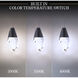 Beyond Martini LED 5.5 inch Black Multi-Light Pendant Ceiling Light in Optic Haze, Linear Canopy