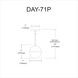 Dayana 1 Light 7 inch Polished Chrome Pendant Ceiling Light
