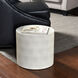 Dann Foley - Shagreen 18.11 X 18.11 inch Ivory and Gray Side Table