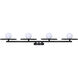 Payton 4 Light 38.75 inch Black Vanity Light Wall Light