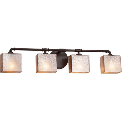 Fusion LED 35 inch Dark Bronze Bath Bar Wall Light in 2800 Lm LED, Rectangle, Mercury Fusion