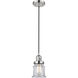 Franklin Restoration Canton LED 6 inch Polished Nickel Mini Pendant Ceiling Light in Clear, Franklin Restoration