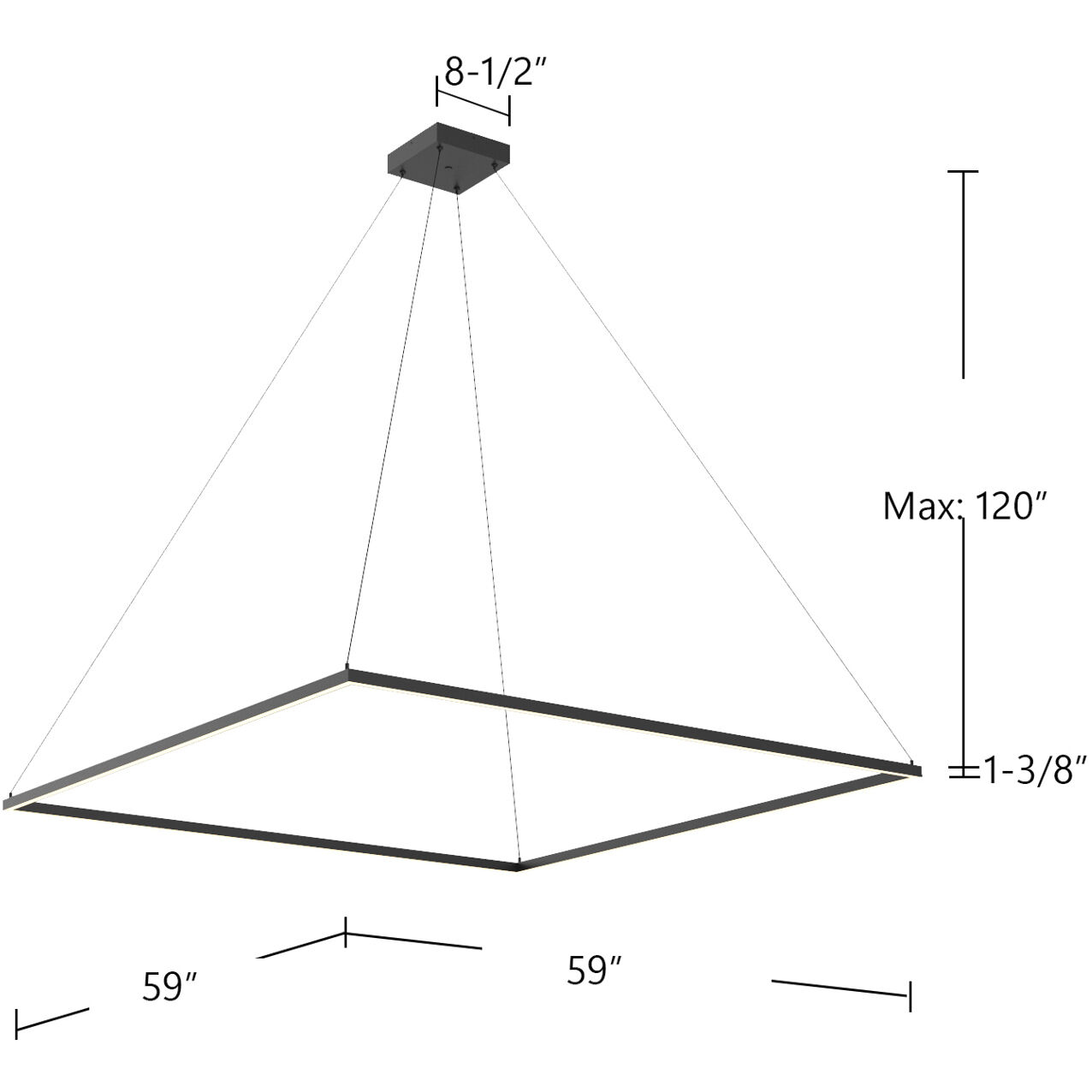 Piazza Pendant Ceiling Light in Brushed Gold