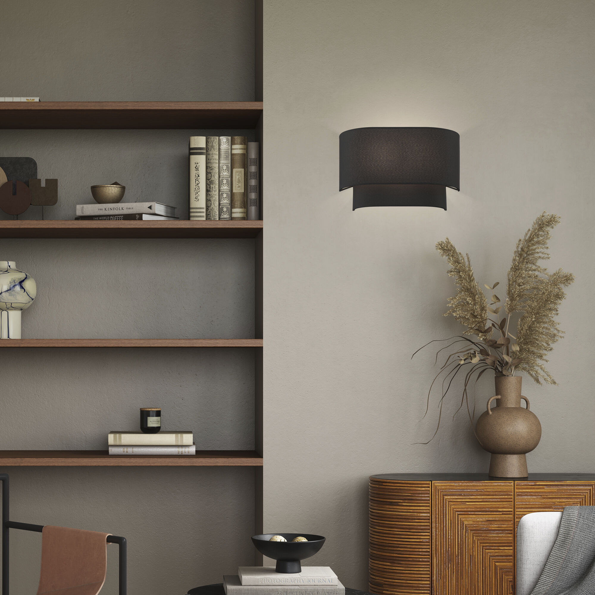 Bainbridge 2 Light 13 inch Black ADA Wall Sconce Wall Light