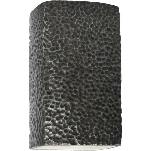 Ambiance Collection LED 13.5 inch Hammered Pewter Outdoor Wall Sconce
