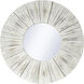 Cameron 36 X 36 inch Distressed White and Clear Wall Mirror