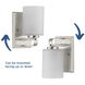 League 1 Light 5 inch Brushed Nickel Bath Vanity Wall Light