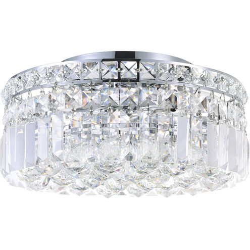 Colosseum 4 Light 12 inch Chrome Flush Mount Ceiling Light