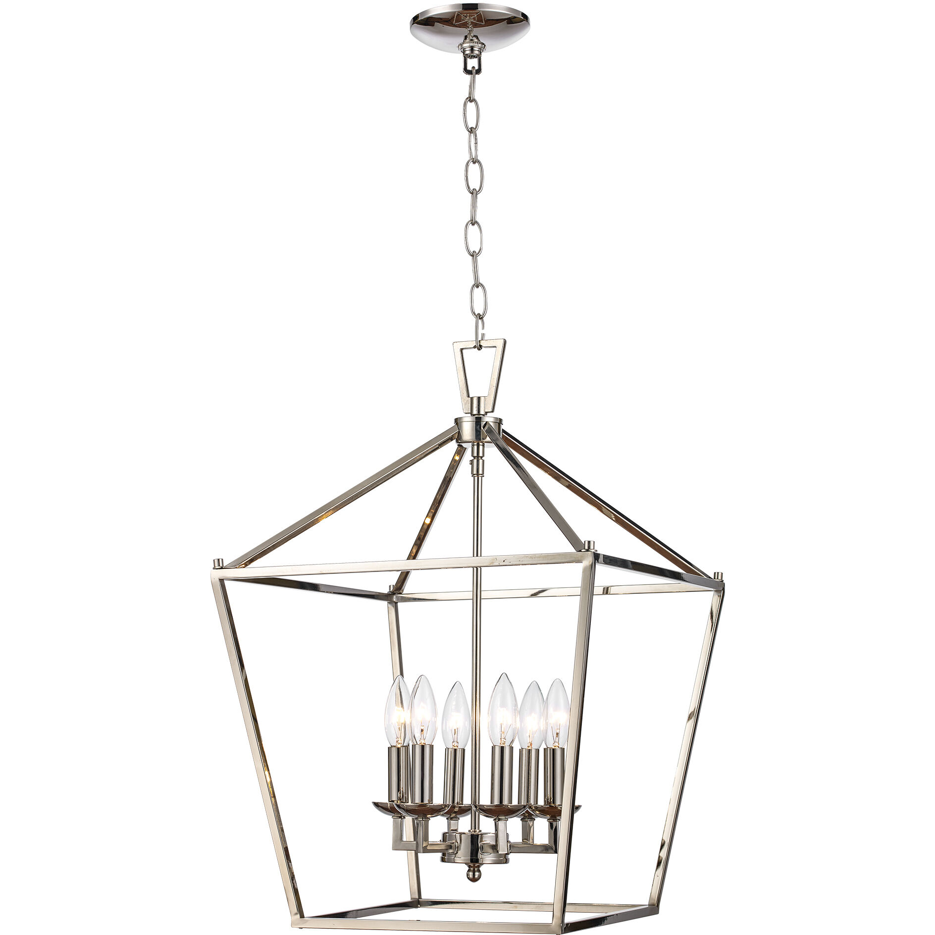 Lacey 6 Light 16 inch Polished Chrome Pendant Ceiling Light