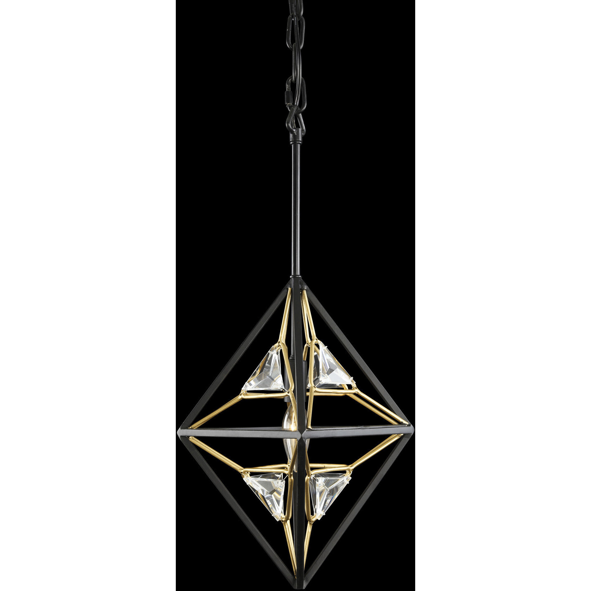 Marcia 1 Light 10.25 inch Matte Black and French Gold Mini Pendant Ceiling Light