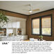Una 44 inch Matte Black Fan