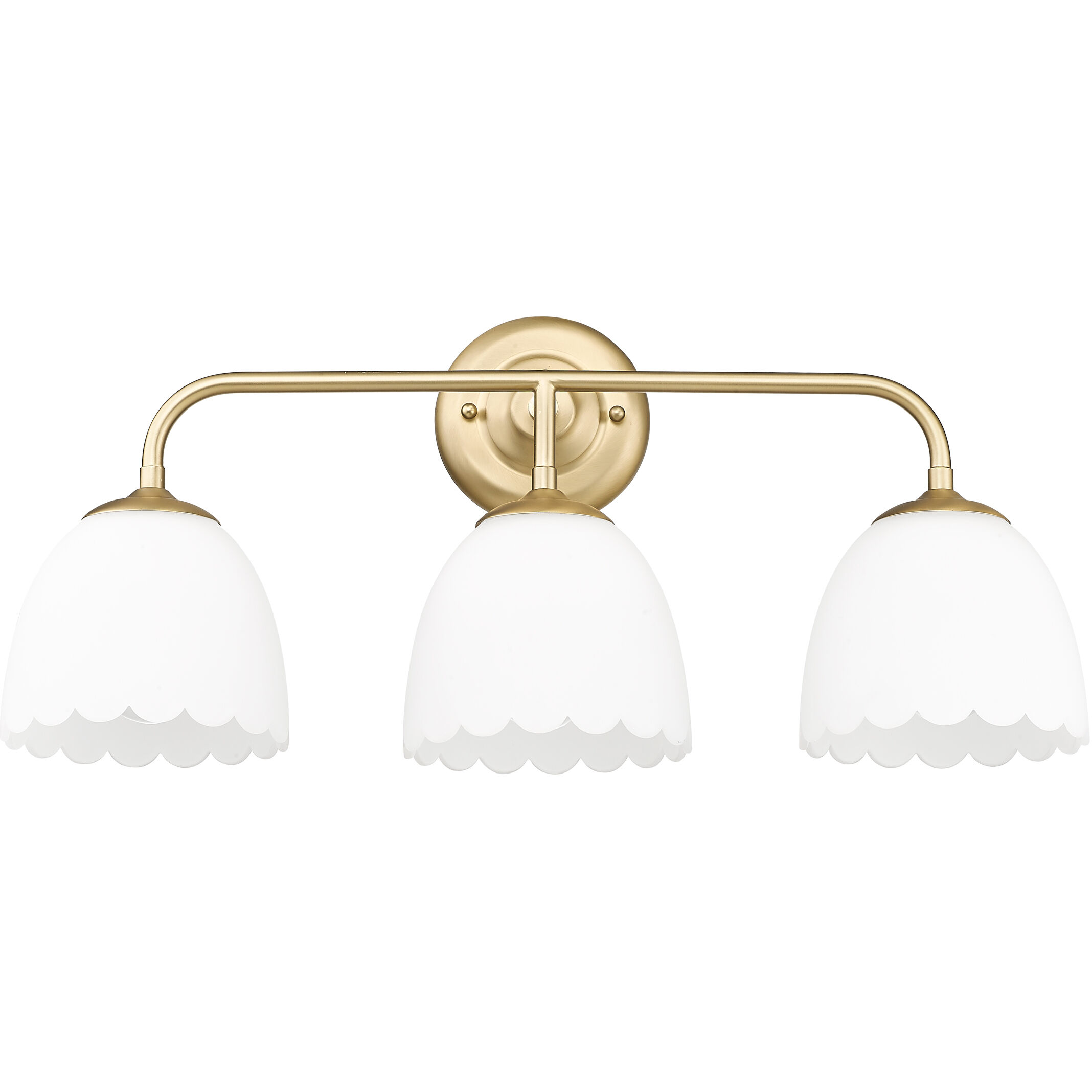 Dorinda Vanity Wall Light in Brushed Champagne Brass