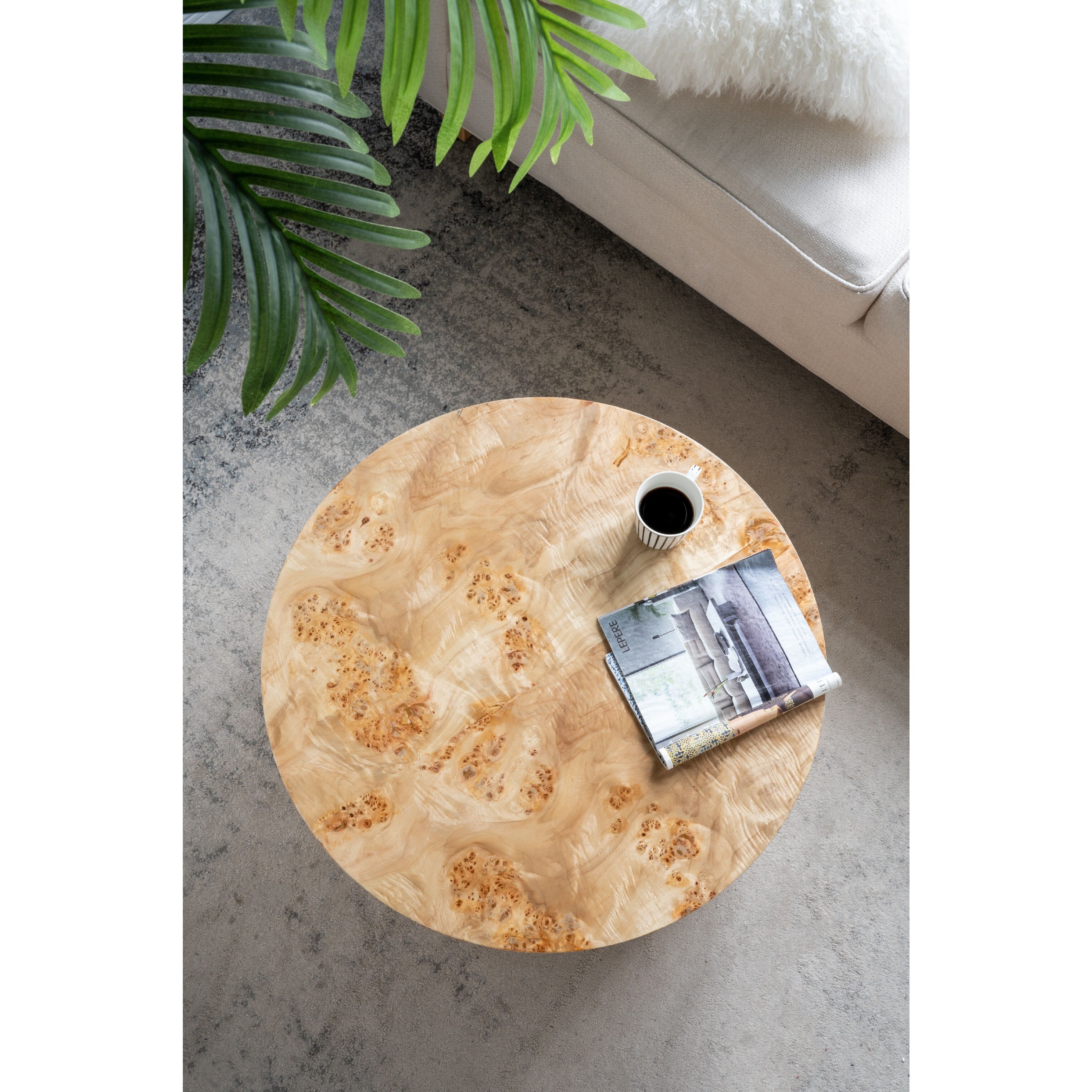 Burl 31.5 inch Brown Coffee Table