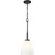 Naya 1 Light 8 inch Matte Black Pendant Ceiling Light