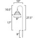 Odette Black Outdoor Lamp, Garden Light