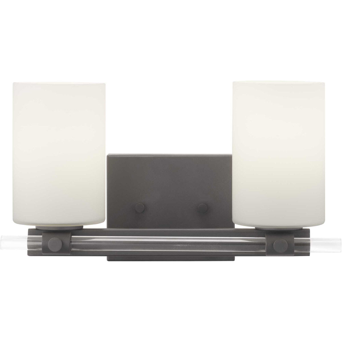 Lisbon 2 Light 18 inch Matte Black Bath Vanity Wall Light, Design Series